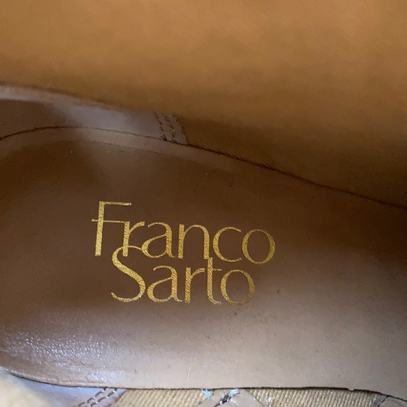 Franco Sarto Fawn Tan Suede High Ankle Booties - Picture 10 of 14